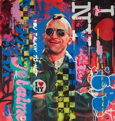 Travis Bickle II by Zinsky - Original Painting on Stretched Canvas sized 37x39 inches. Available from Whitewall Galleries